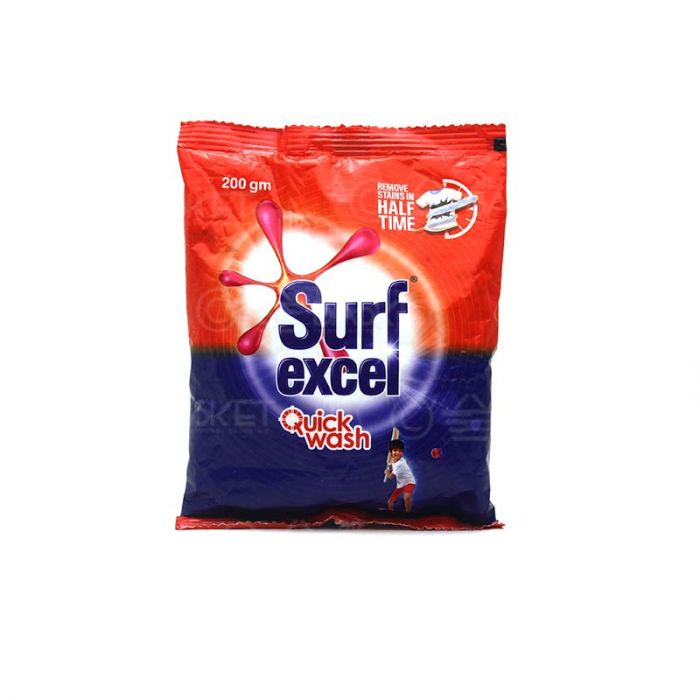 Surf Excel Quick Wash Detergent Powder - 200 gm