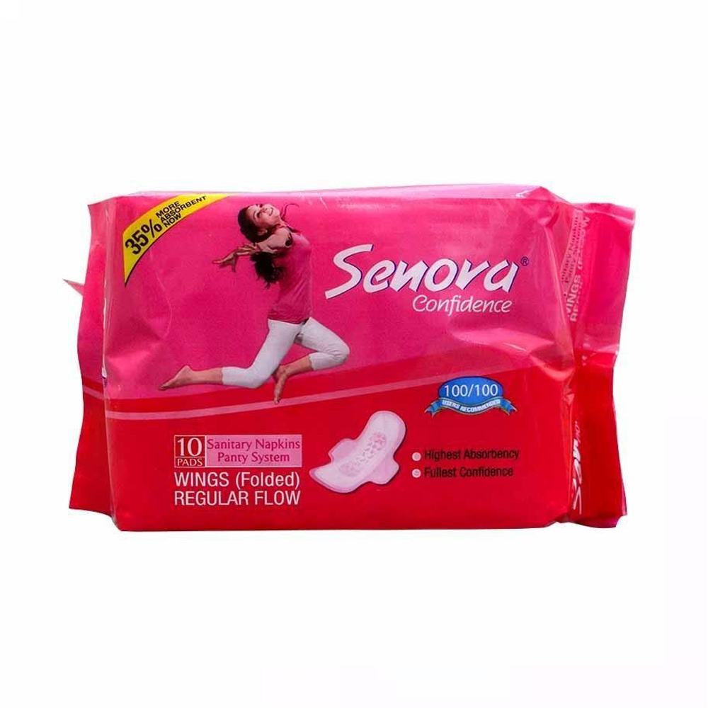 Senora Confidence Wings Sanitary Napkin - Panty System - 10 pads