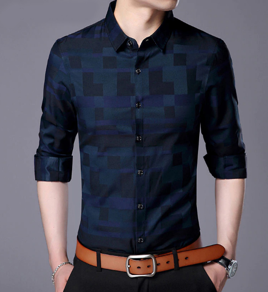 Cotton Fashionable Slim fit Shirt For Men