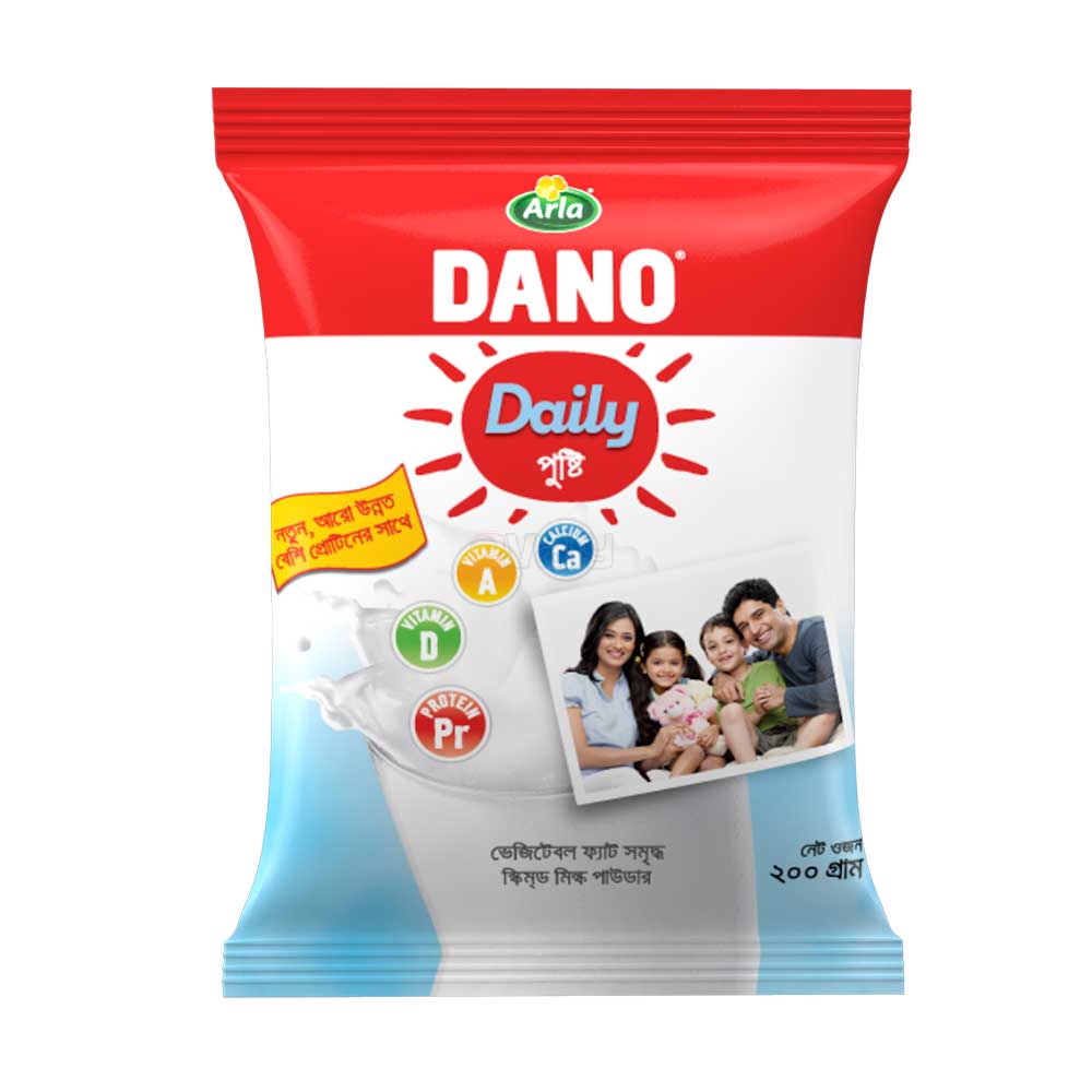 Arla Dano Daily Pusti Milk Powder - 200 gm