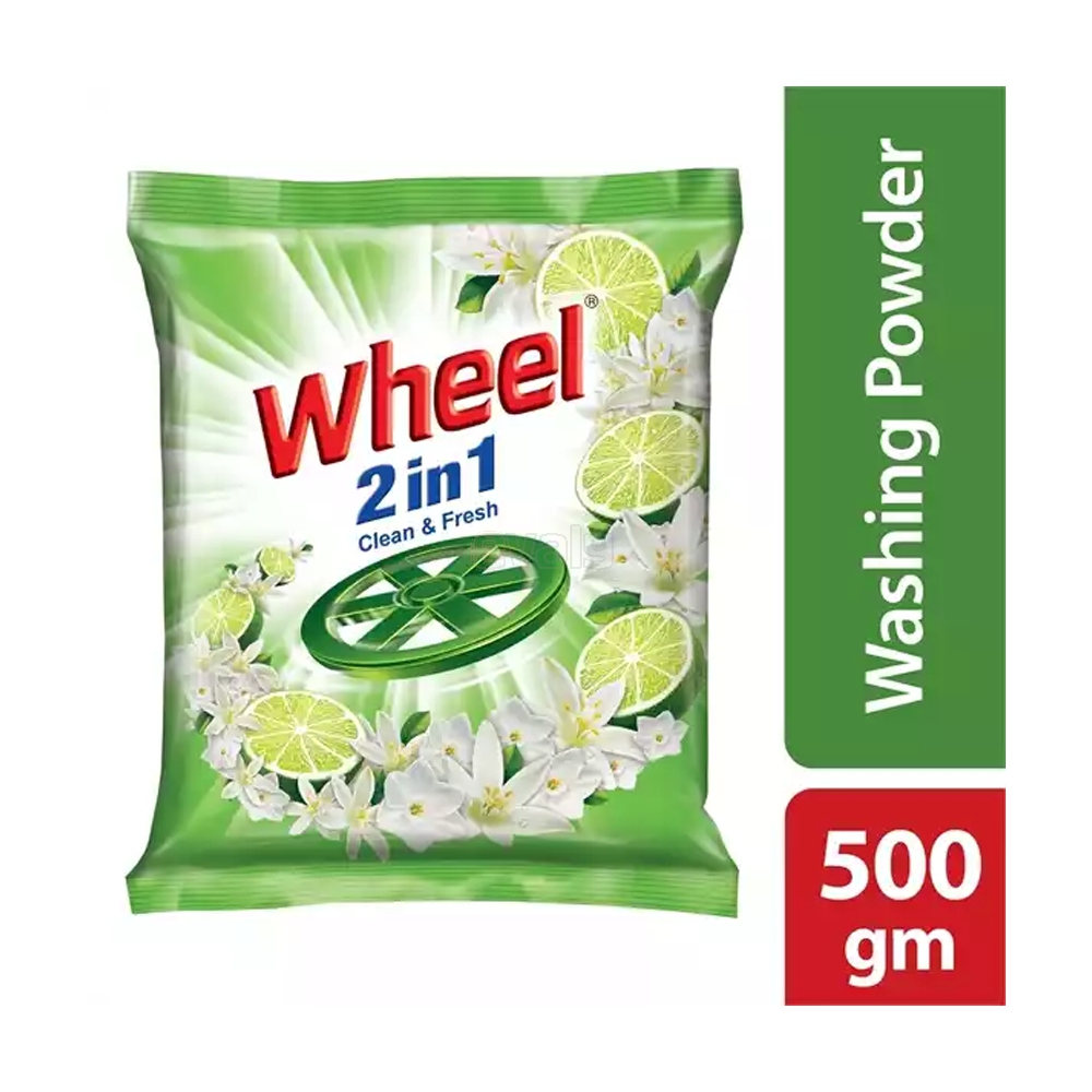 Wheel Washing Powder 2in1 Clean & fresh - 500gm